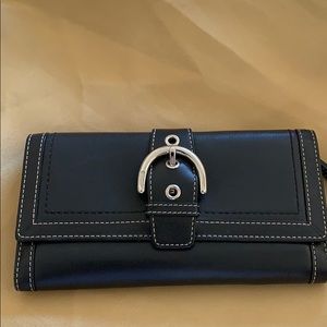Coach checkbook wallet